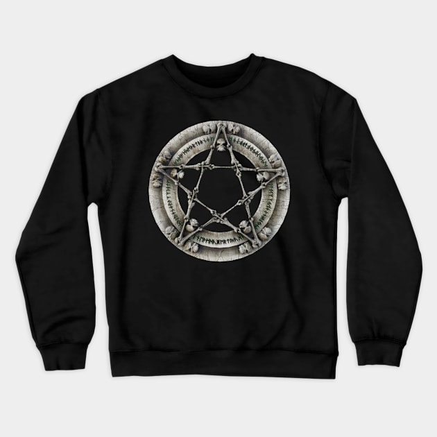 Satanic gods Gothic love Crewneck Sweatshirt by BrightShadow